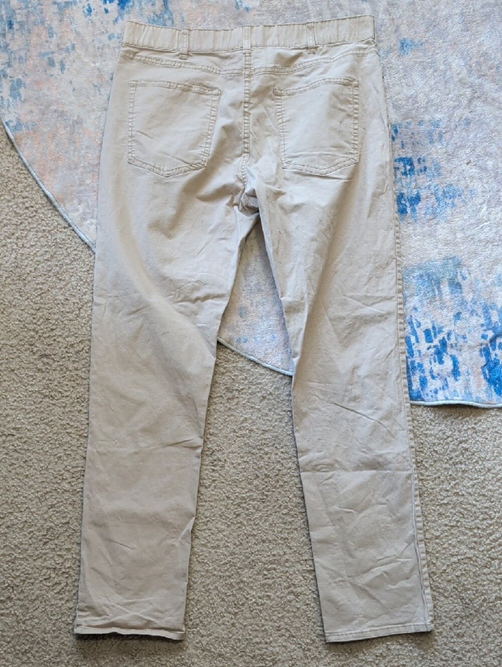 Mason Athletic Stretch Khaki Straight Fit 5-Pocket Pants Men's 34x32 - Picture 3 of 8
